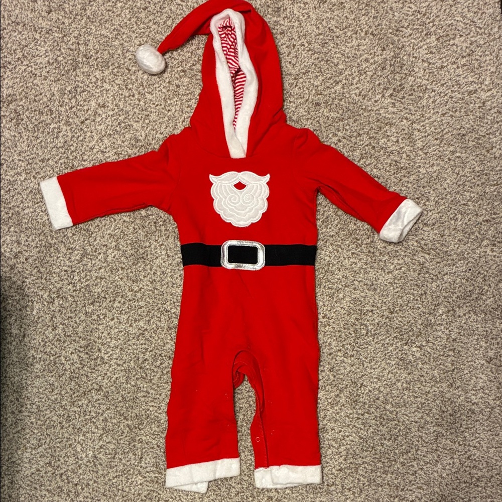 Red Santa Baby Onesie - 12 Month